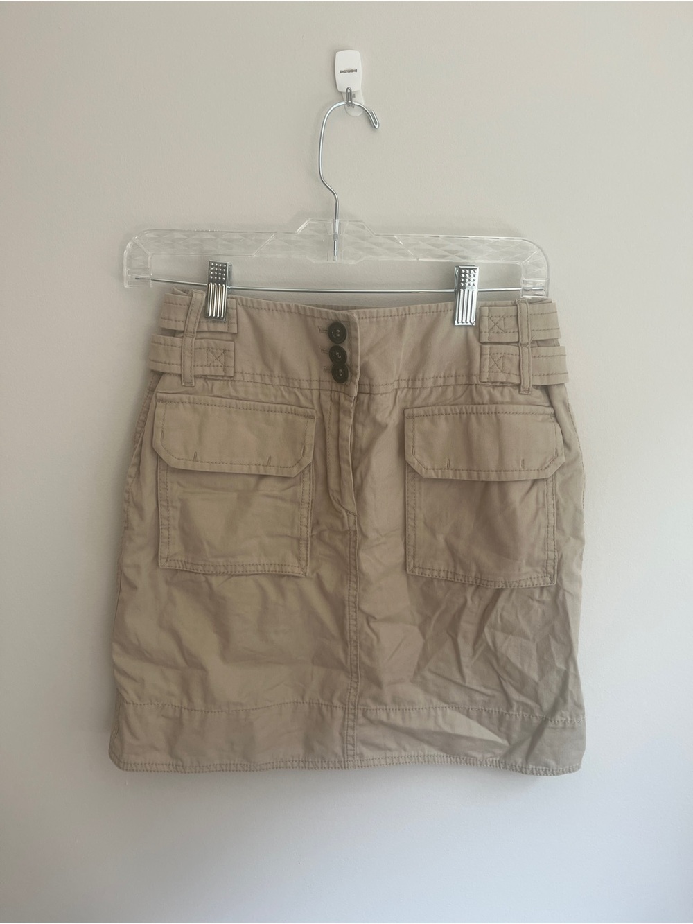 Dolce & Gabbana D&G Cargo Utility Mini Skirt Khaki Cotton Size IT 38